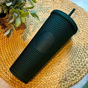 Starbucks Studded Matte Dark Green Tumbler Cold Cup Venti 24oz